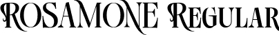 ROSAMONE Regular font - Rosamone.ttf