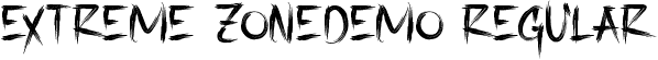 Extreme ZoneDemo Regular font - ExtremeZoneDemoRegular.ttf
