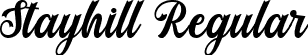 Stayhill Regular font - stayhill.ttf