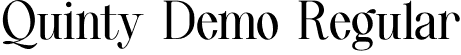 Quinty Demo Regular font - QuintyDemo-Regular.otf