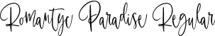 Romantyc Paradise Regular font - Romantyc Paradise Regular.ttf