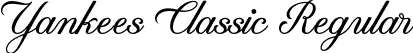 Yankees Classic Regular font - Yankees Classic.otf