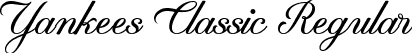 Yankees Classic Regular font - Yankees Classic.ttf