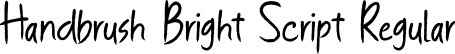 Handbrush Bright Script Regular font - Handbrush Bright.otf