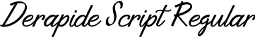 Derapide Script Regular font - Derapide.otf