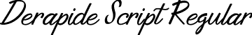 Derapide Script Regular font - Derapide.ttf