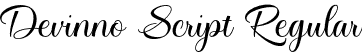 Devinno Script Regular font - Devinno Script.otf