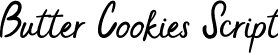 Butter Cookies Script font - Butter Cookies.otf