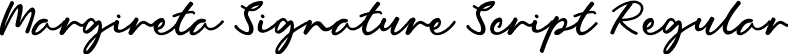 Margireta Signature Script Regular font - Margireta Signature.otf