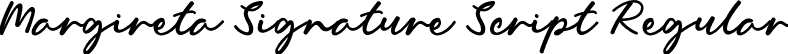 Margireta Signature Script Regular font - Margireta-Signature.ttf