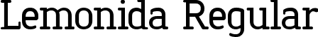 Lemonida Regular font - Lemonida.ttf