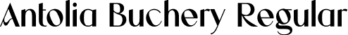 Antolia Buchery Regular font - AntoliaBuchery.otf