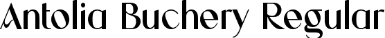 Antolia Buchery Regular font - AntoliaBuchery.ttf