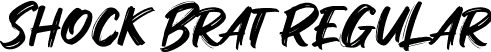 Shock Brat Regular font - ShockBrat-2OJJ8.ttf