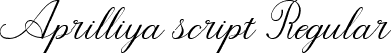 Aprilliya script Regular font - Apriliya.ttf