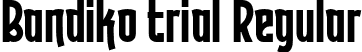 Bandiko trial Regular font - Bandikotrial.otf