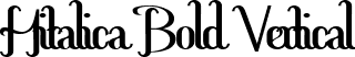 Hitalica Bold Vertical font - Hitalica_Vertical_Bold.ttf