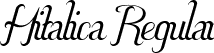 Hitalica Regular font - Hitalica.ttf