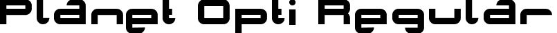 Planet Opti Regular font - PLANO___.TTF