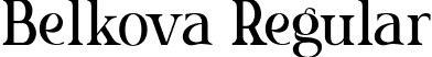 Belkova Regular font - Belkova Regular.otf