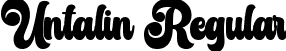 Untalin Regular font - Untalin - PERSONAL USE ONLY.ttf