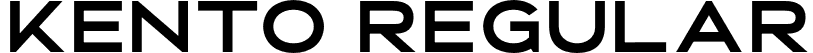 Kento Regular font - Kento Regular.otf