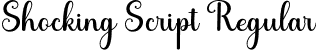 Shocking Script Regular font - Shocking Script.otf