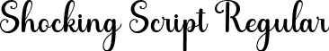 Shocking Script Regular font - Shocking Script.ttf