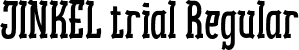 JINKEL trial Regular font - JINKELtrial.otf