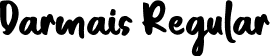 Darmais Regular font - Darmais.ttf