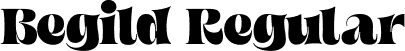 Begild Regular font - Begild.otf