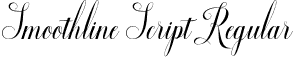 Smoothline Script Regular font - Smootline Script.otf