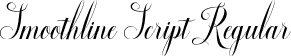 Smoothline Script Regular font - Smootline Script.ttf