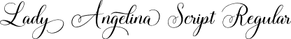 Lady Angelina Script Regular font - Lady Angelina Script.otf