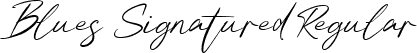 Blues Signatured Regular font - Blues Signatured.ttf