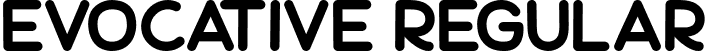 Evocative Regular font - Evocative.otf