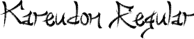 Kareudon Regular font - Kareudon Font.ttf