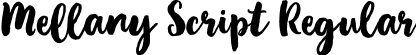 Mellany Script Regular font - Mellany Script.ttf