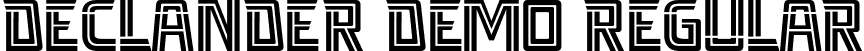 Declander Demo Regular font - Declander-Demo.otf