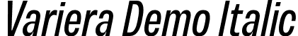 Variera Demo Italic font - VarieraDemo-Italic.ttf