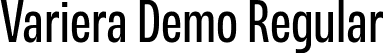 Variera Demo Regular font - VarieraDemo-Regular.ttf