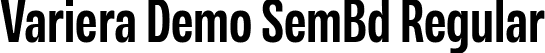 Variera Demo SemBd Regular font - VarieraDemo-SemiBold.ttf