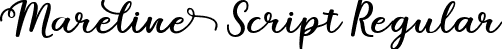 Mareline Script Regular font - Mareline.ttf