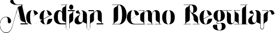 Acedian Demo Regular font - Acedian Demo.ttf