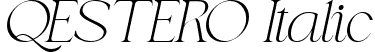 QESTERO Italic font - QESTERO-Italic.ttf