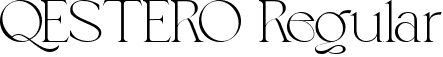 QESTERO Regular font - QESTERO-Regular.ttf