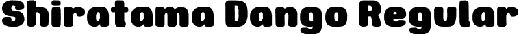 Shiratama Dango Regular font - gomarice_shiratama_dango.ttf