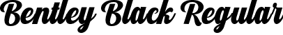 Bentley Black Regular font - Bentley Black.ttf