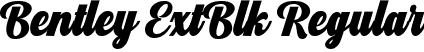 Bentley ExtBlk Regular font - Bentley ExtraBlack.ttf