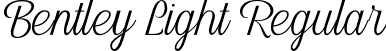 Bentley Light Regular font - Bentley Light.otf